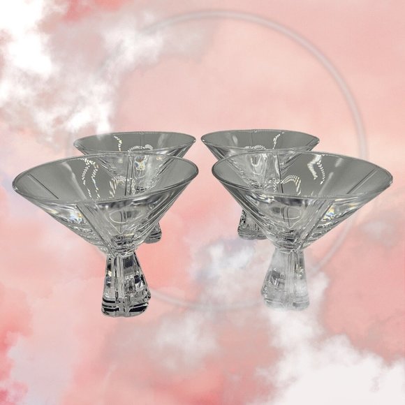 Mikasa Havana Collection Martini Glasses Lead Crystal Made in Germany - Picture 7 of 16